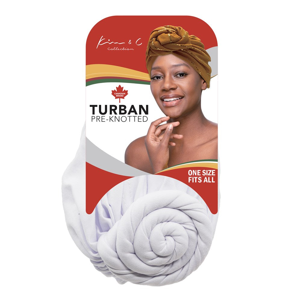 KIM & C Premium Pre-Knotted Turban with African Pattern KIM & C Premium Pre-Knotted Turban with African Pattern