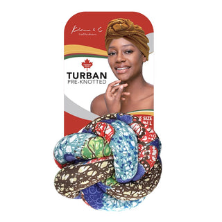 Premium African Pattern Pre-Knotted Turban - Pattern 2 #92826
