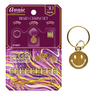 Annie Braid Charm Set - Smiley Face #1407