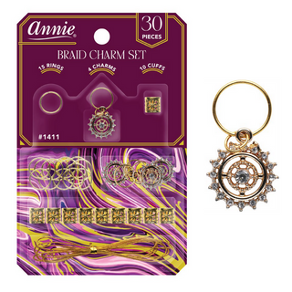 Annie Braid Charm Set - Diamond Circle #1411