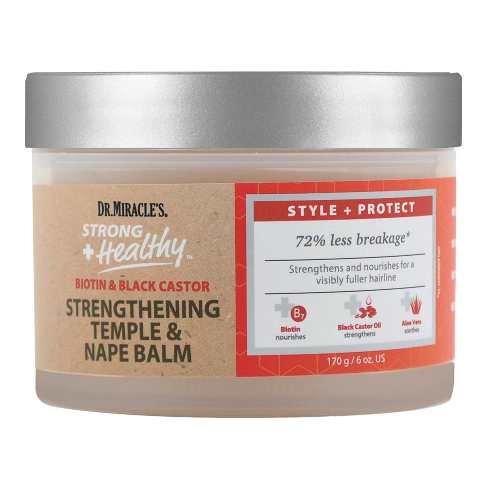 DR MIRACLES Strong + Healthy Strengthening Temple & Nape Balm (6oz) DR MIRACLES Strong + Healthy Strengthening Temple & Nape Balm (6oz)