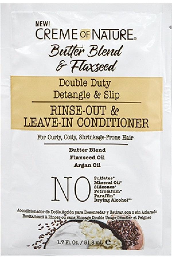 Butter Blend & Flaxseed Double Duty Detangle & Slip Shampoo