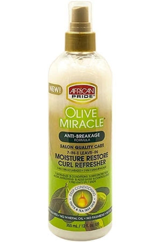 African Pride 7-in-1 Leave-In Moisture Restore Curl Refresher - Deluxe Beauty Supply