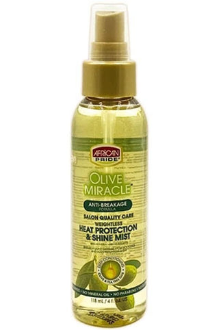 African Pride Olive Miracle Weightless Heat Protection & Shine - Deluxe Beauty Supply