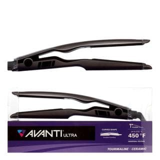 AVANTI Tourmaline Ceramic Curved Flat Iron 1 inch Deluxe Beauty Supply