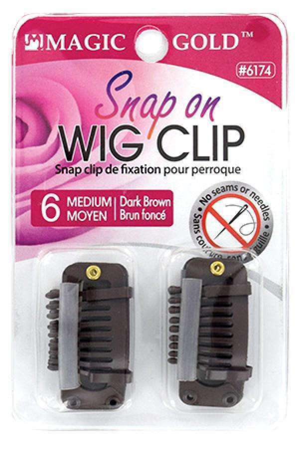 Brown store wig clips