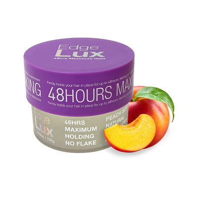 Lux Collection Edge Lux 48 Hour Maximum Hold Hair Gel Tamer 10oz - Peach