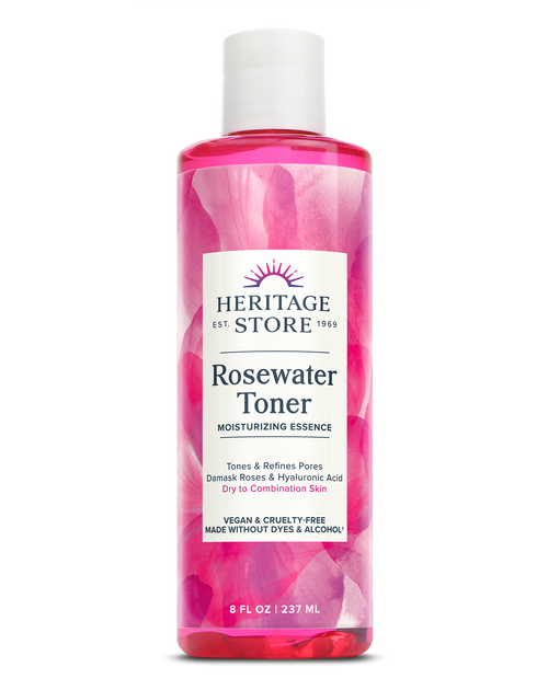 Heritage Store Rosewater Toner Moisturizing Essence 8oz