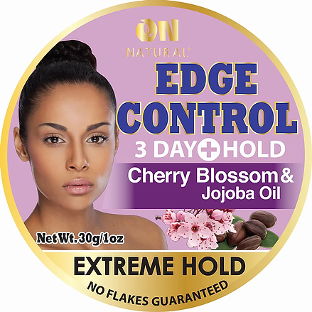 ON Natural 3 Day+ Hold Edge Control Extreme Hold - Cherry Blossom & Jojoba Oil 1oz