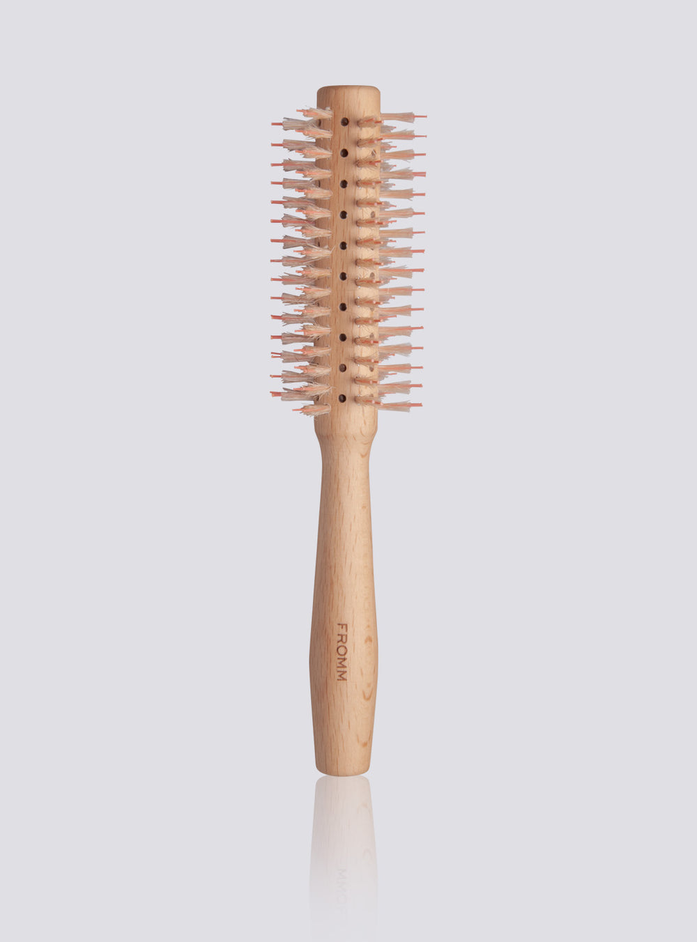 FROMM Mission Sleek Vented Round Wood Hair Brush w/Boar Bristles - 3/4"