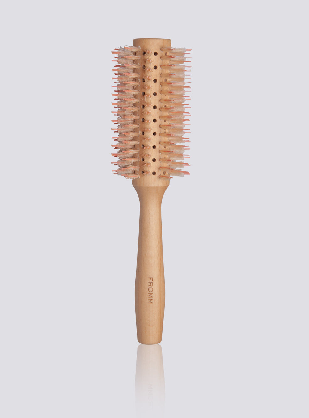 FROMM Mission Sleek Vented Round Wood Hair Brush w/Boar Bristles - 1 1/4"