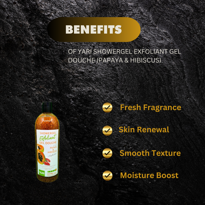 Yari ShowerGel Exfoliant Gel Douche - Papaya & Hibiscus