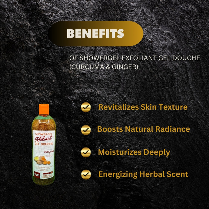 Yari ShowerGel Exfoliant Gel Douche - Curcuma & Ginger