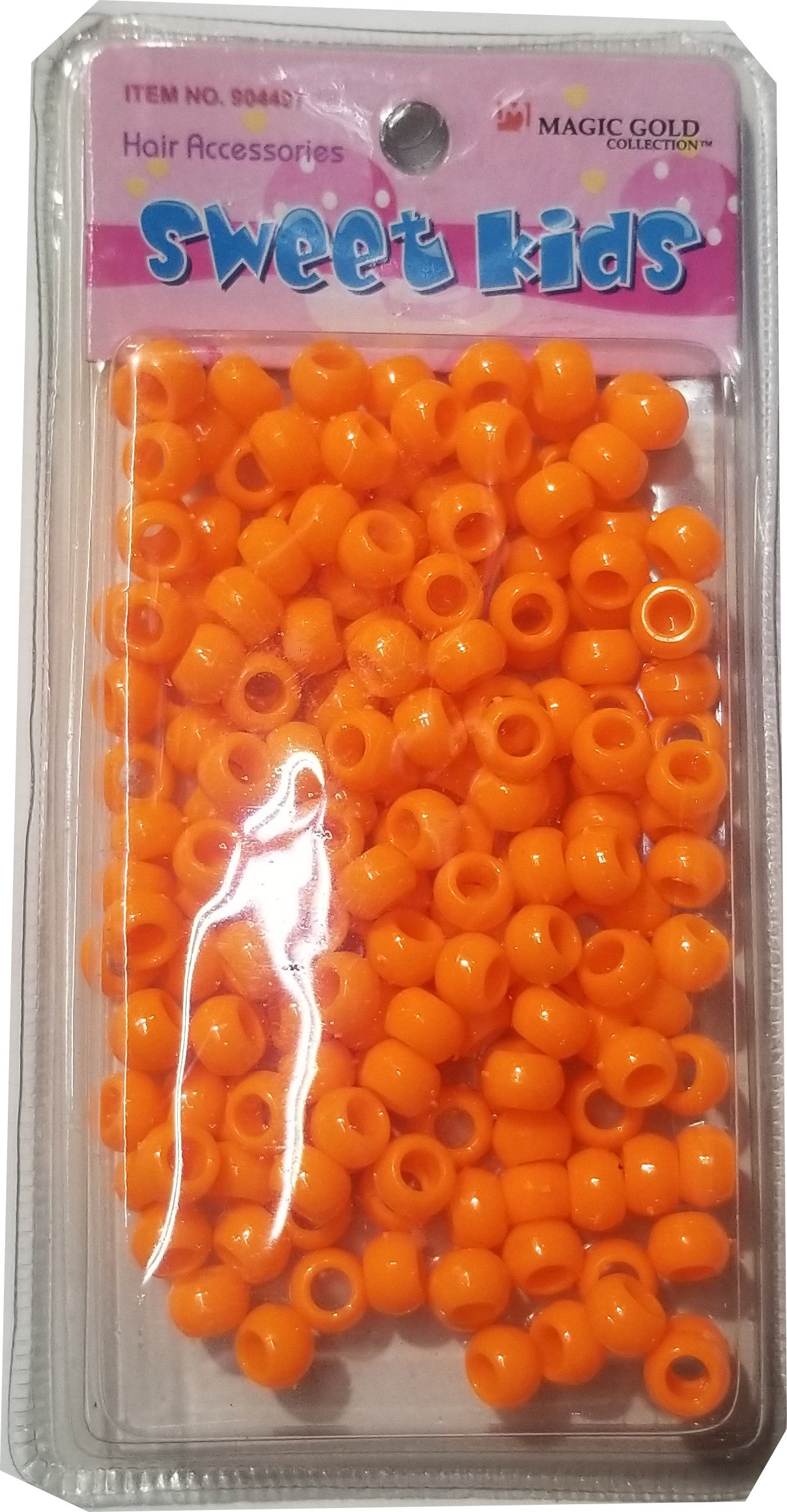 Sweet Kids Hair Beads - Orange #1622