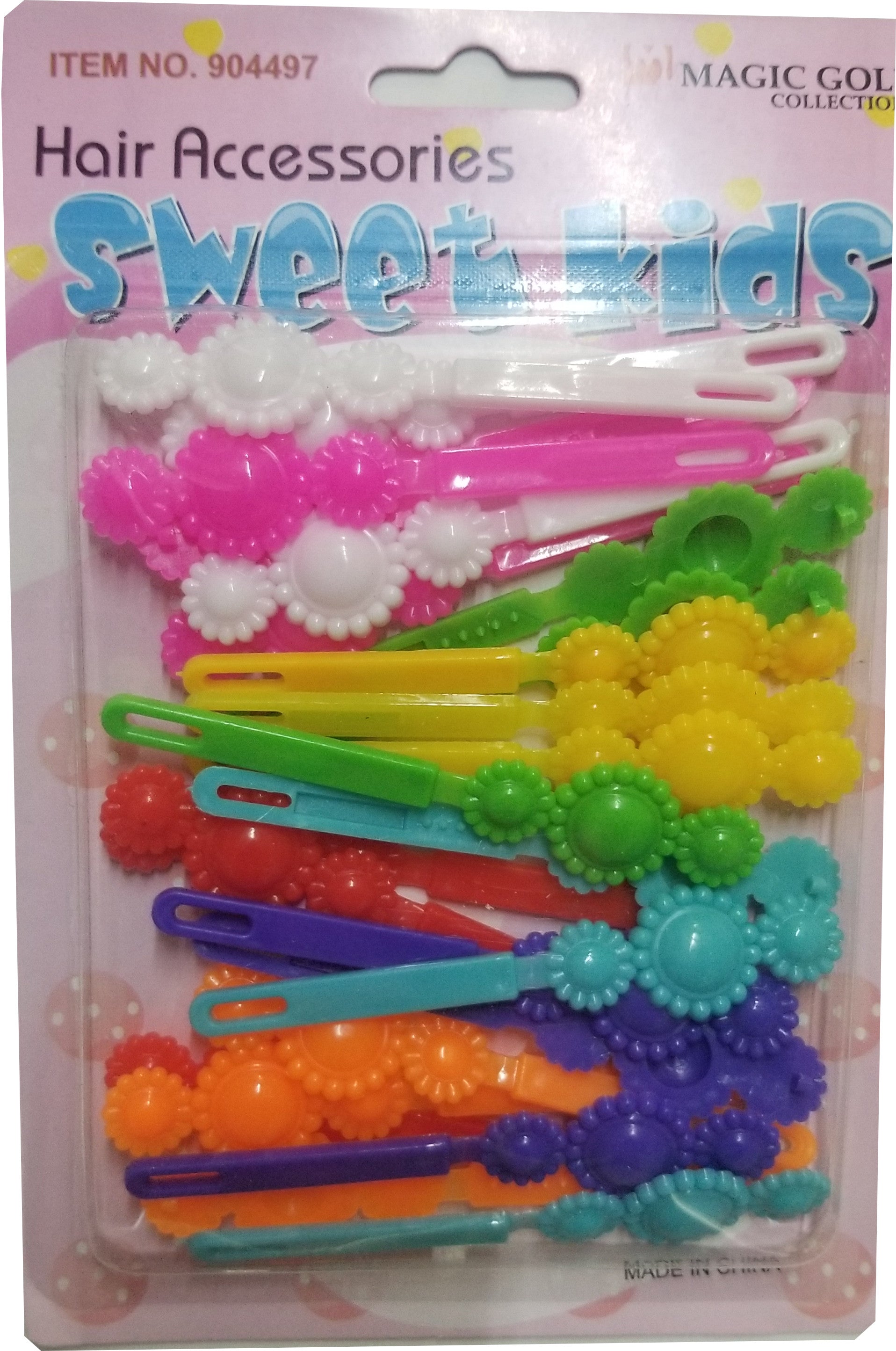 Sweet Kids Hair Barrettes - Flowers 3 Assorted #BRT2022