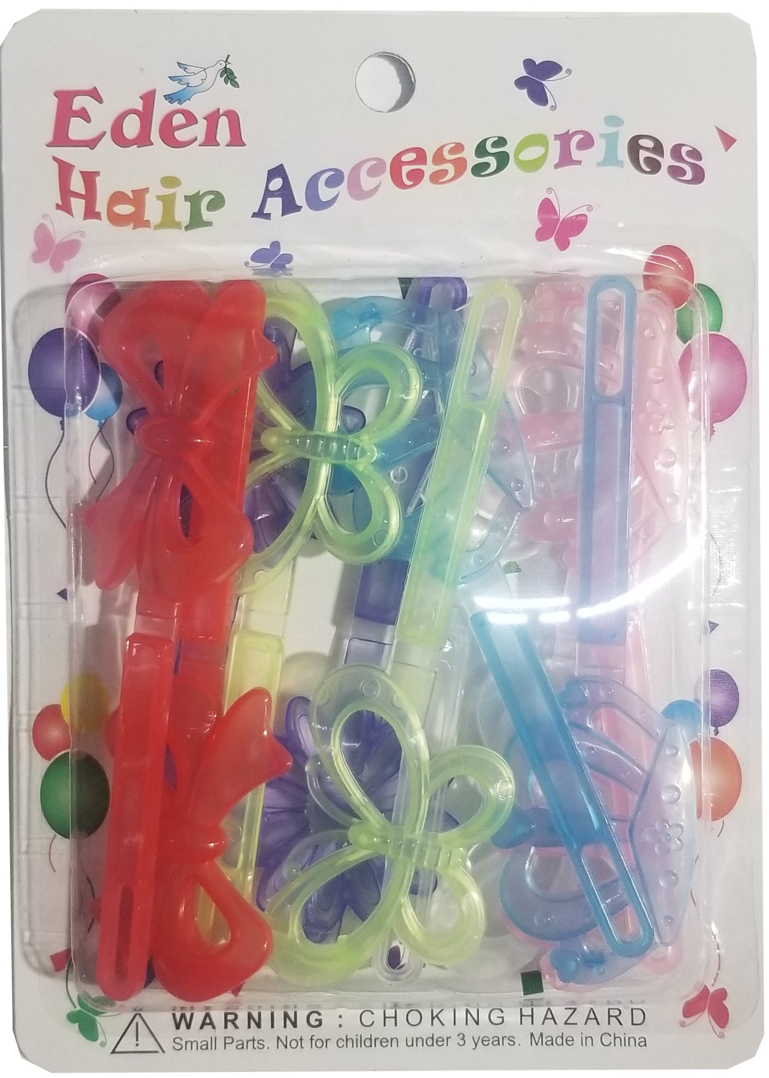 Eden Hair Barrettes - Jumbo Ribbons & Flowers Assorted #JB-CM