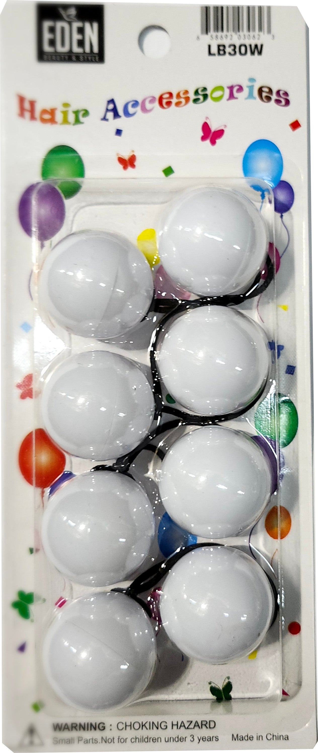 Eden Hair Baubles - White #LB30W