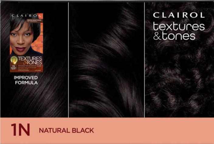 Clairol Textures & Tones Hair Color - 1N Natural Black