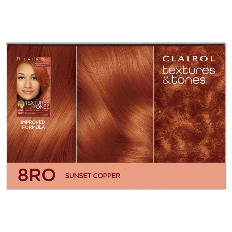 Clairol Textures & Tones Hair Color - 8RO Sunset Copper