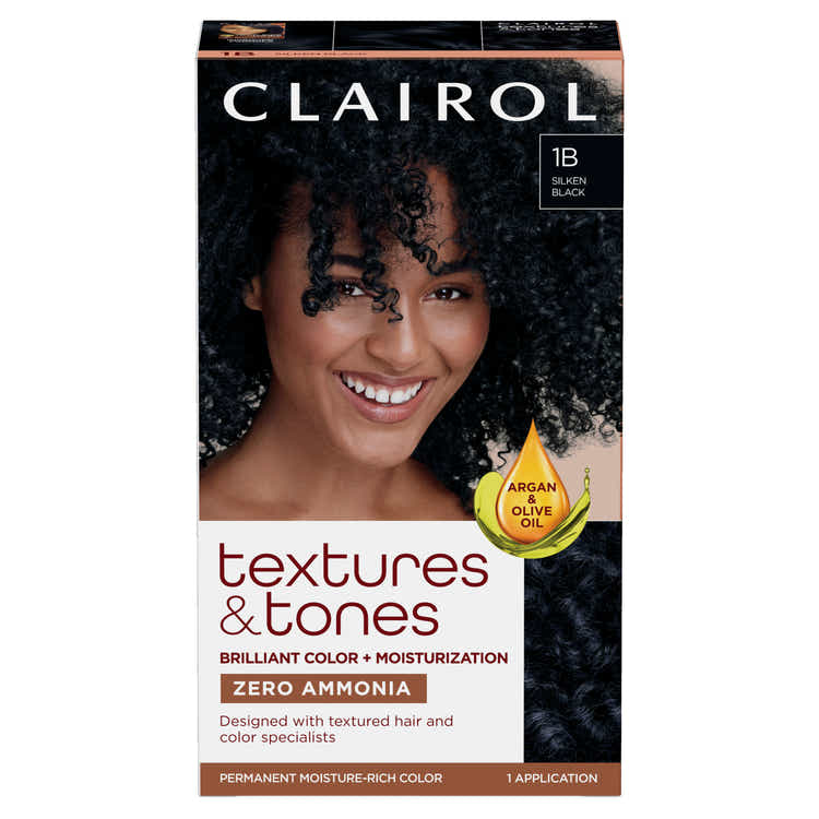 Clairol Textures & Tones Hair Color - 1B Silken Black