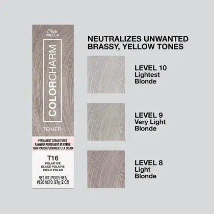 Wella Color Charm Permanent Cream Toner - T16 Polar Ice