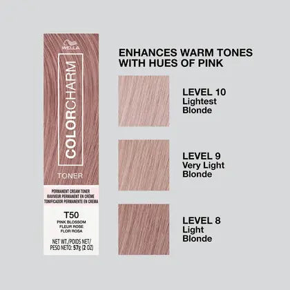 Wella Color Charm Permanent Cream Toner - T50 Pink Blossom