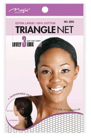 Magic Collection Extra Large Cotton Triangle Net - Deluxe Beauty Supply