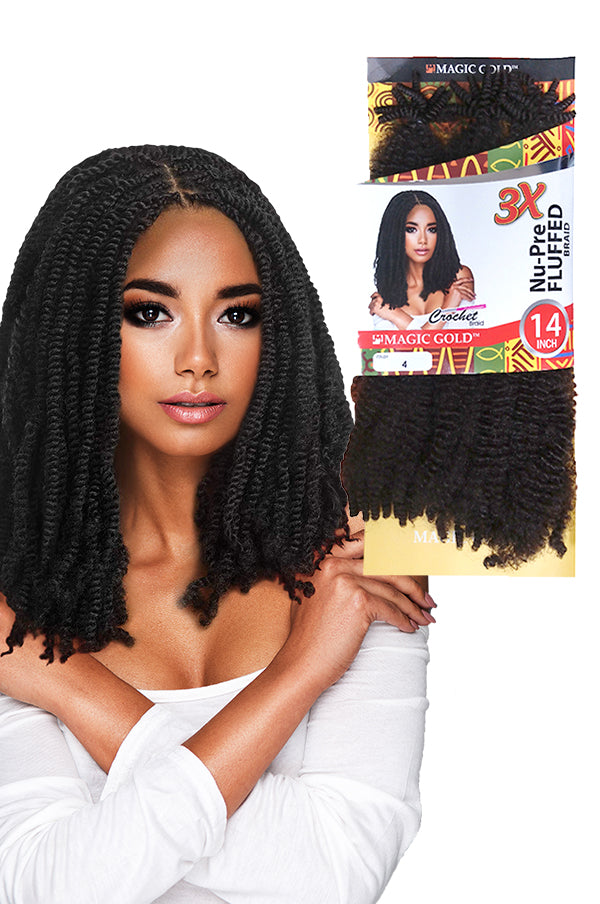 Magic Gold Nu Pre Fluffed Braid 14"