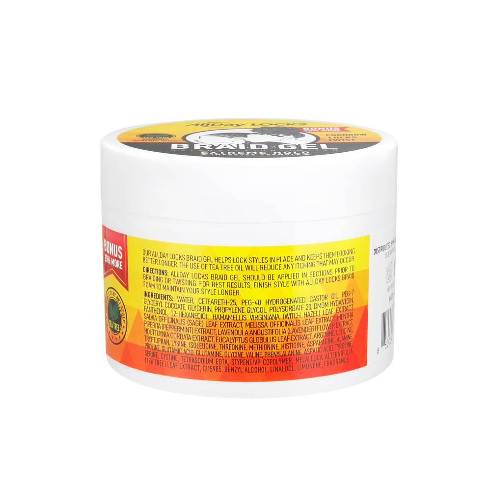 AllDay Lock Braid Gel - Extreme Hold 5oz