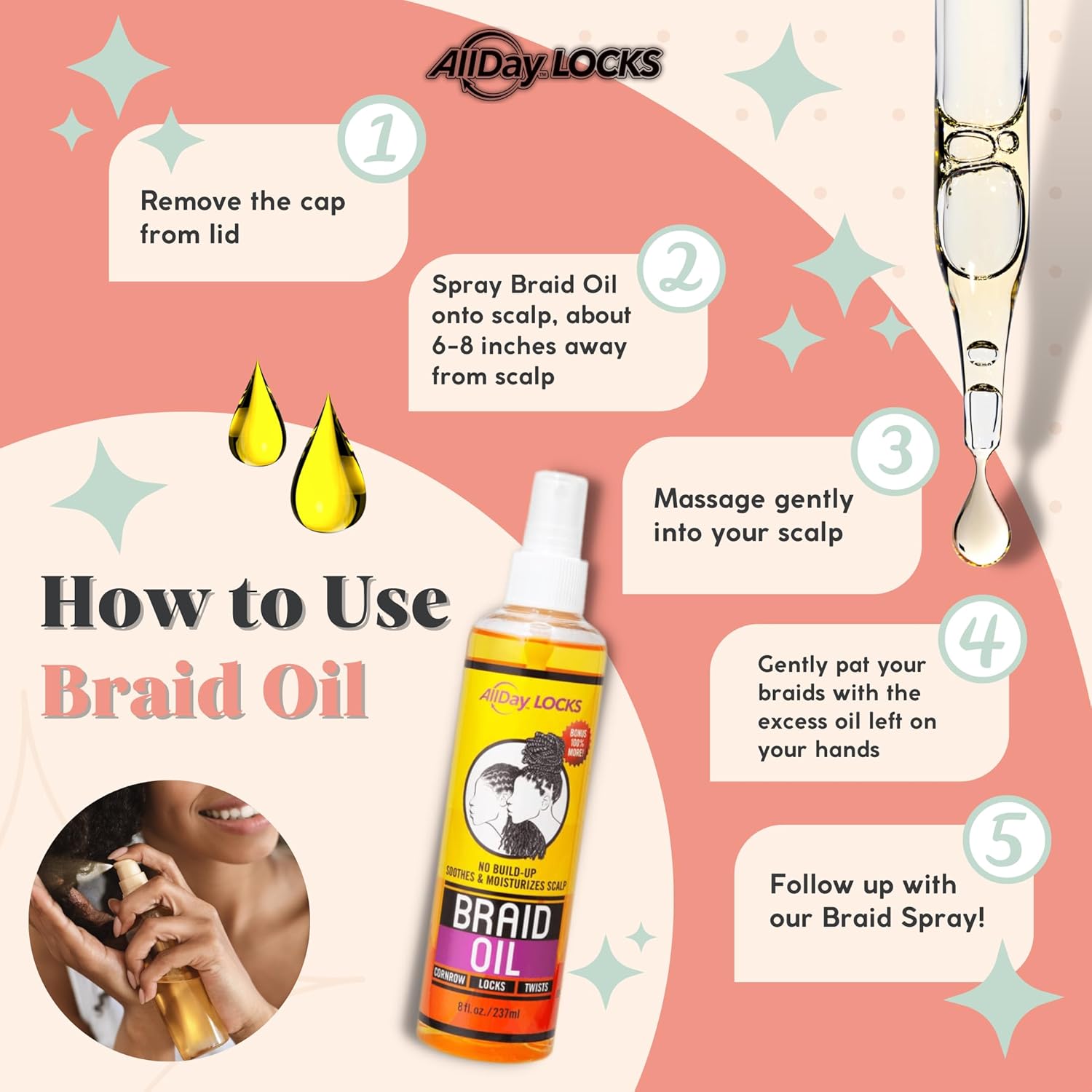 AllDay Locks Braid Oil