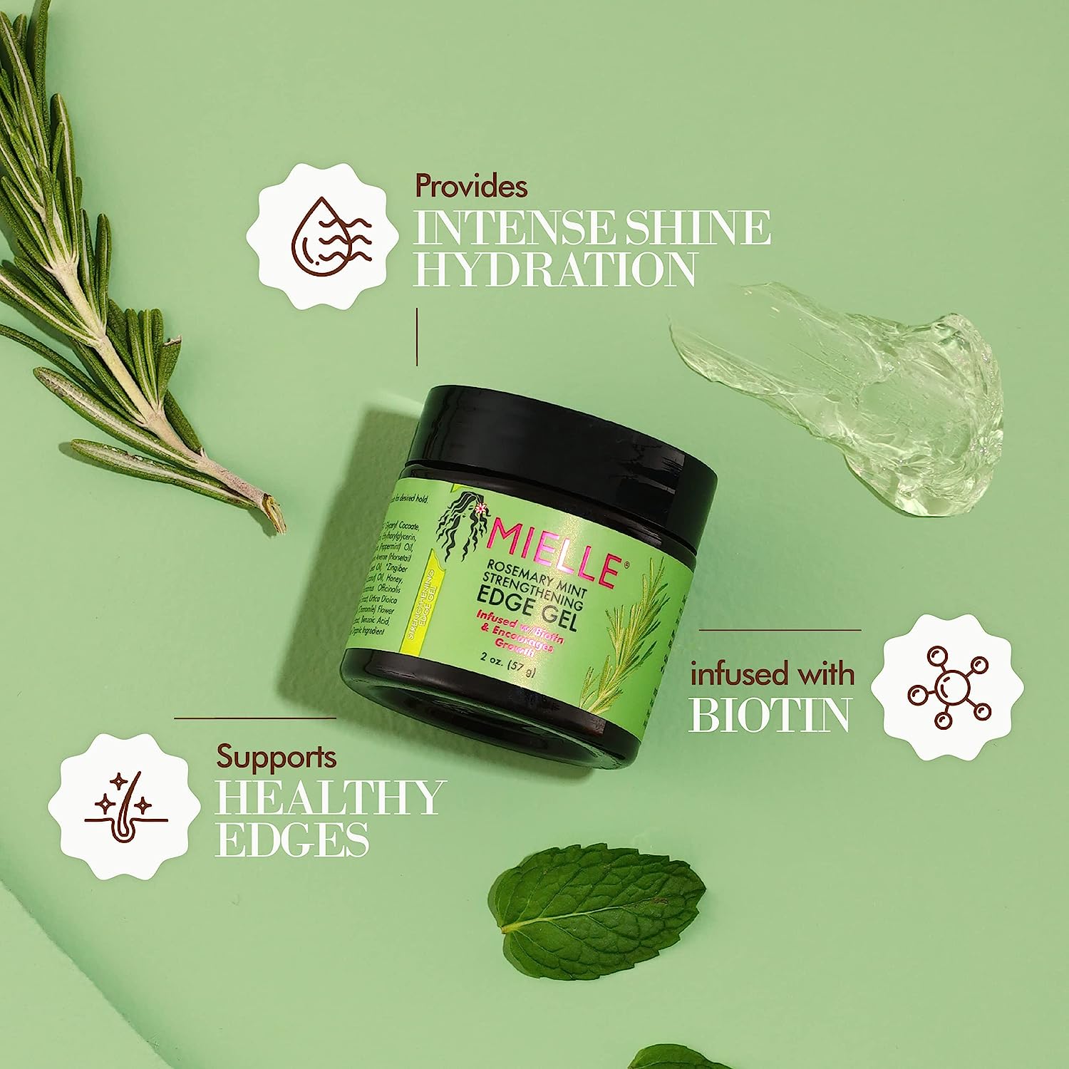 Mielle Rosemary Mint Hair Strengthening Edge Gel