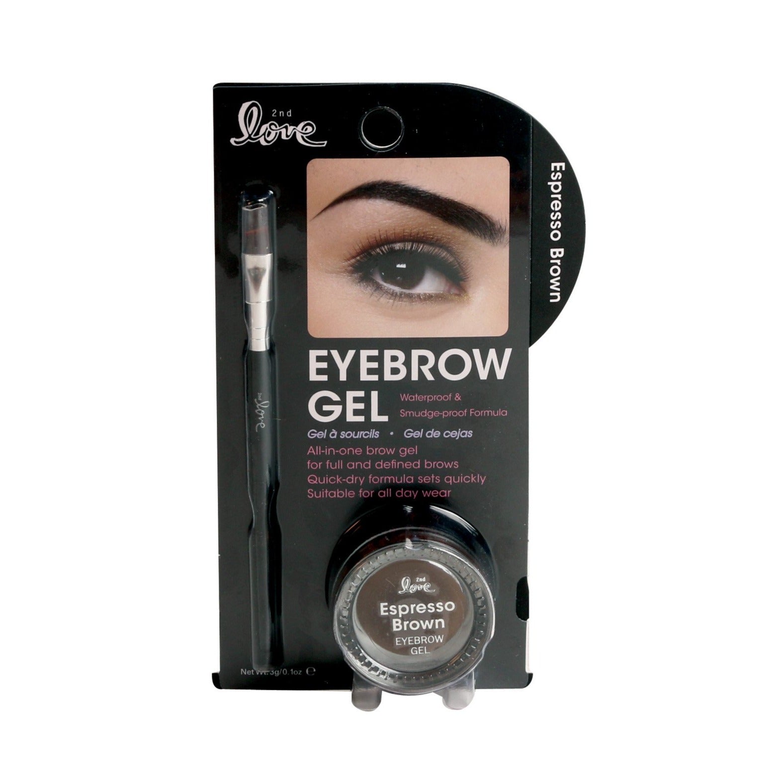 2nd Love Eyebrow Gel - Espresso Brown