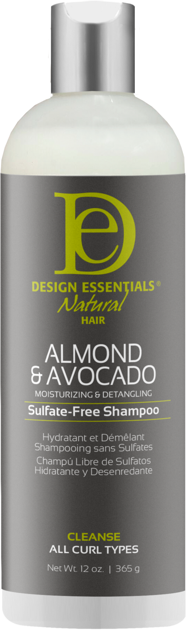 Design Essentials Almond & Avocado Moisturizing & Detangling Sulfate-Free Shampoo