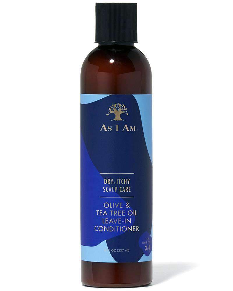 As I Am Dry & Itchy Scalp Care Olive & Tea Tree Oil Leave In Conditioner - Deluxe Beauty Supply