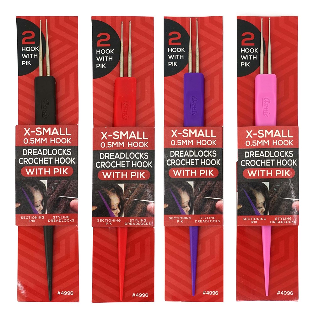Annie X-Small Dreadlock Crochet Hook 2-Hooks w/ Pik #4994