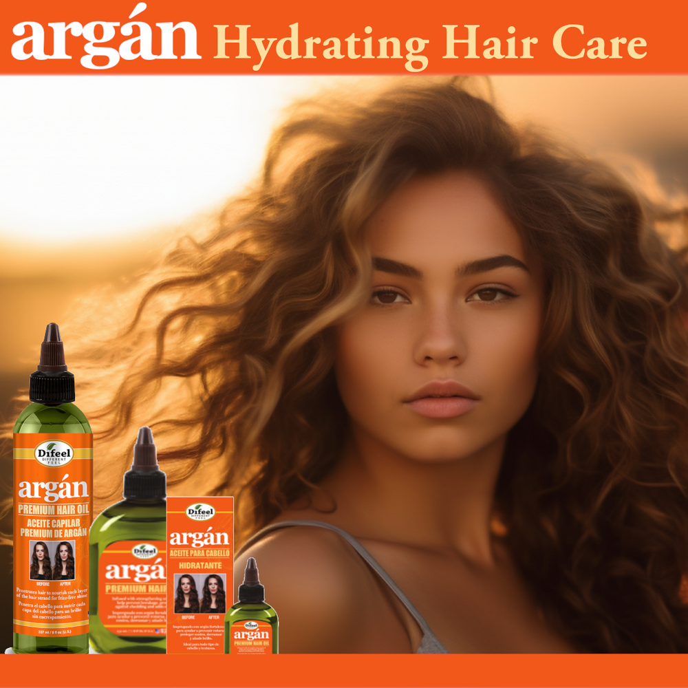 Difeel Argan Hydrating Premium Hair Oil 8oz