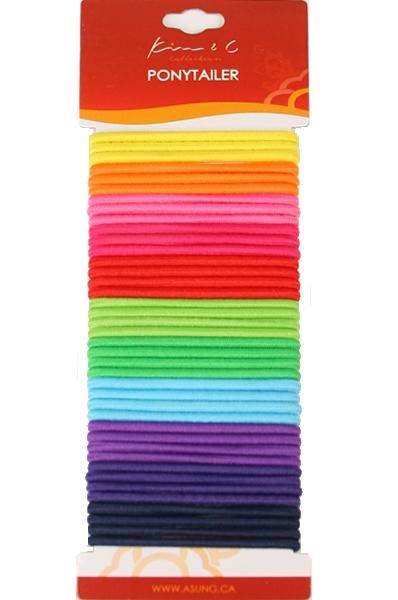 40pcs Ponytail Holders - Assorted