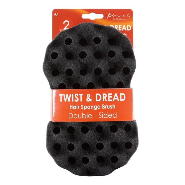 Double Sided Twist & Dread Sponge Brush- J