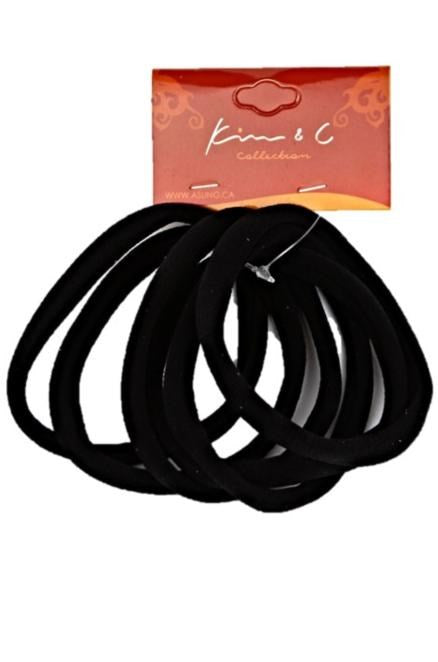 6pcs High Elastic Ponytailer - Black #91553