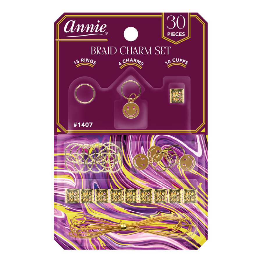 Annie Braid Charm Set - Smiley Face #1407