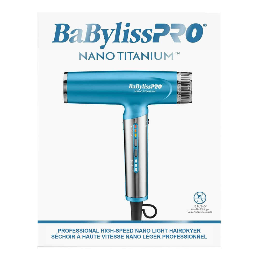 Buy blue BaByliss Pro Nano Titanium High Speed Nano Light Hair Dryer