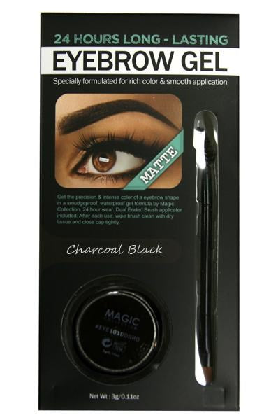 Magic Collection 24 Hour Matte Waterproof Eyebrow Gel - Charcoal Black