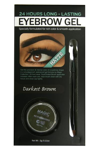 Magic Collection 24 Hour Matte Waterproof Eyebrow Gel - Darkest Brown