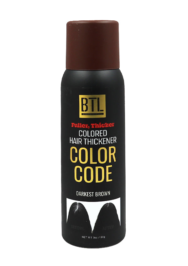 BTL Color Code Colored Hair Thickener - Darkest Brown