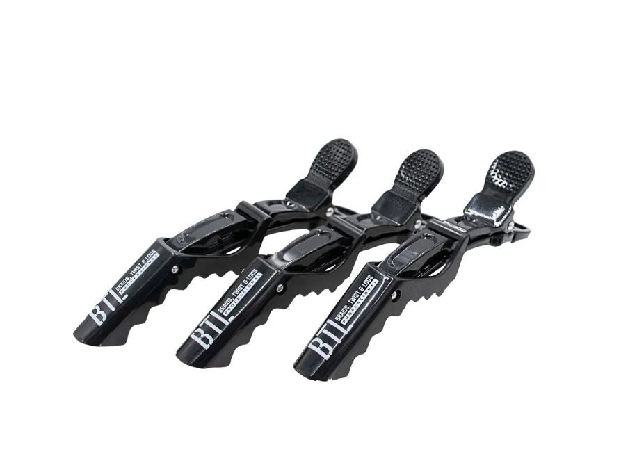 BTL Croco Hair Clips - Black