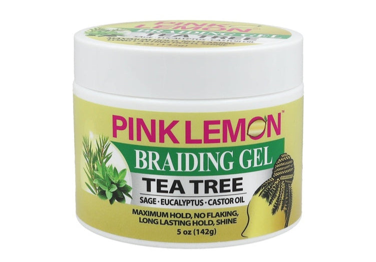 Pink Lemon Braiding Gel - Tea Tree 5oz