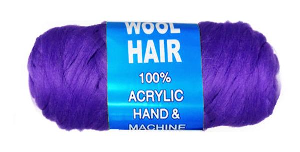 100% Acrylic Brazilian Wool Hair Yarn Braiding - Purple