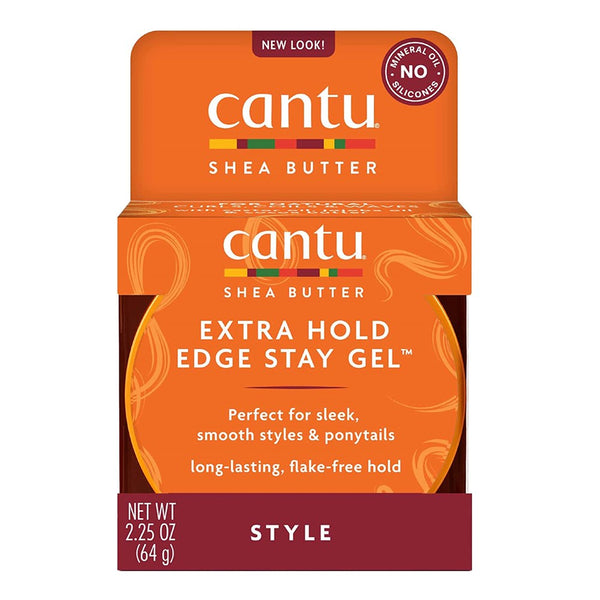 Cantu Shea Butter For Natural Hair Extra Hold Edge Stay Gel 2.25oz