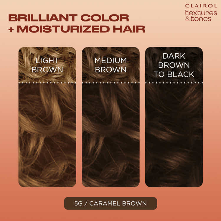 Clairol Textures & Tones Hair Color - 5G Caramel Brown
