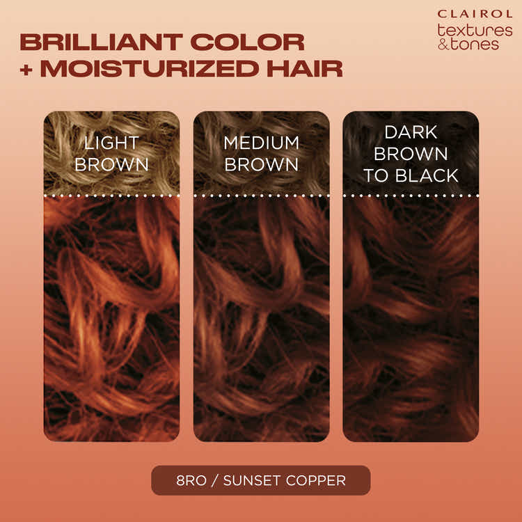 Clairol Textures & Tones Hair Color - 8RO Sunset Copper